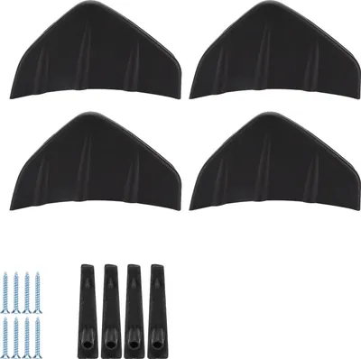 Produktbild von 4 Stück Heckstoßstangenlippenspoiler Schutzverkleidung Schwarz Wartung Ersatz Universal