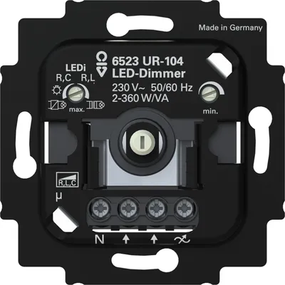 Obrázok produktu pre BUSCH JAEGER BJ LED-Dimmer.2+3 Draht6523 UR-104m.N-Klemme (2CKA006512A0353)