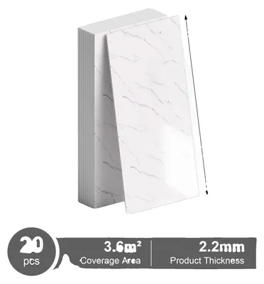 Immagine prodotto di Adesivi per piastrelle, autoadesivi, superficie impermeabile, QT-04-a, 20 pezzi