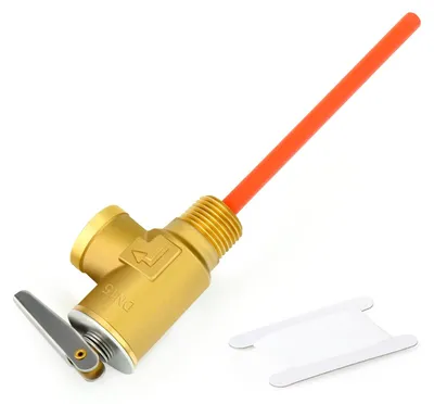 Sicherheitsventil 1/2" BSP, Messing, 1 MPa, 99°C, für Warmwassertanks