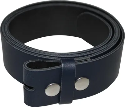Immagine prodotto di Cintura senza fibbia - Cintura in pelle - Cintura - blu - 4 cm - 80 cm