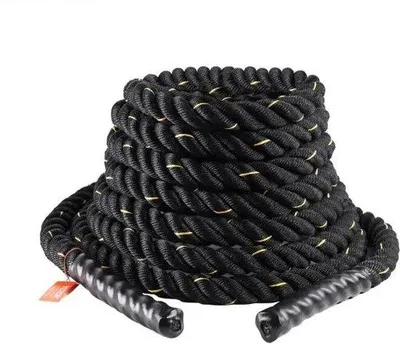 Produktbild von Famanu Trainingsseil 4 cm dick - Fitness Seil - Battle Rope - Krafttraining - Für Home Gym & Outdoor - Robust, Flexibel & Einfach zu Lagern