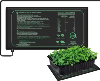 Immagine prodotto di Tappetino riscaldante da 21 W con termostato, 25 x 52,5 cm, tappetino riscaldante per piantine, cuscino riscaldante impermeabile, tappetino riscaldante per rettili e piante da serra domestica
