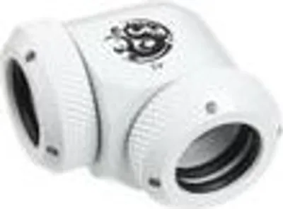 Produktbild von Bitspower BP-DWE90DML, Adapter, Messing, Weiß, 90°, 28,5 mm, 28,5 mm