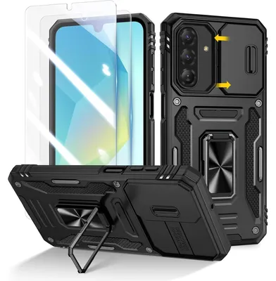 Obrázok produktu pre Ochranné puzdro s fóliou na ochranu displeja a krytom pre fotoaparáty pre Samsung Galaxy A26 5G, čierna farba