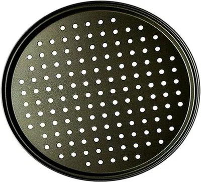 Produktbild von Pizzabackblech mit Perforation und Antihaftbeschichtung - 28 cm Durchmesser
