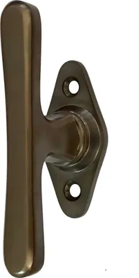 Produktbild von Fenstergriff in Messing patiniert - dunkel, Fensterolive  - 10,0x4,1 cm