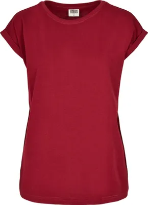 Produktbild von Urban Classics Ladies - Organic Extended Shirt burgundy - XS