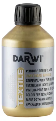Image de Darwi - Darwi peinture textile Tex, 250 ml, or