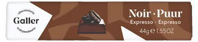 Image de Barre chocolatée Galler Dark Espresso, 44 g