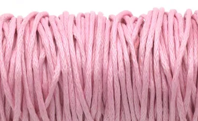 Produktbild von Vintageparts 10 m gewachste Baumwollkordel rosa 1 mm