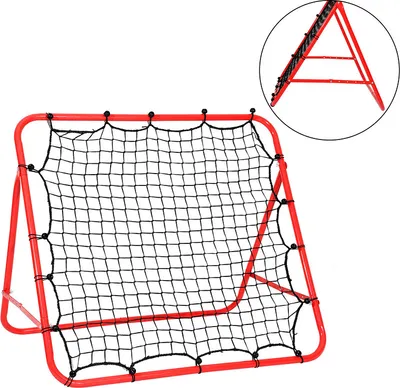 Produktbild von TolleTour Fußball Rebounder Kickback Tor Rückprallwand Fußballtraining Metallrohr + PE Gewebe 103 x 100 cm