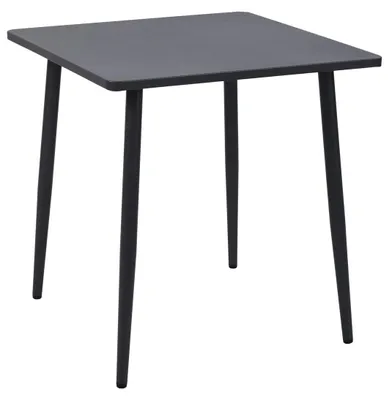 Produktbild von Bistrotisch 70 x 72 x 70 cm Aluminium Holzoptik Dunkelgrau