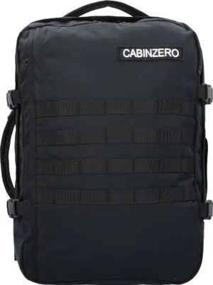 A black CabinZero backpack is shown against a white background.