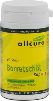 Produktbild von allcura Borretschöl, Kapseln, 90 Stück
