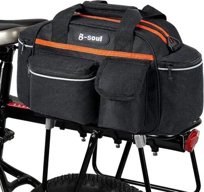 Productafbeelding van Famanu fietstas 13 liter - Waterdicht en reflecterend - Geschikt voor kinderzitjes, mountainbikes en meer