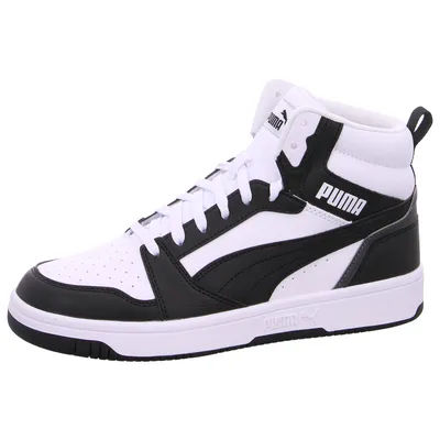 Produktbild von Puma Rebound V6 Mid Jr. Schnürstiefel Schwarz