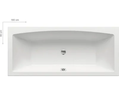 Produktbild von Ravak Formy 02 Slim - Badewanne 1800x800 mm, weiß C891300000
