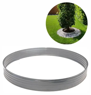 Obrázok produktu pre Krúžok na strom z hliníka Výška 100 mm Priemer 1.2 m