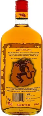 Produktbild von Fireball Liquer Blended with Cinnamon & Whisky | 33 % vol | 0,7 l