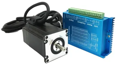Image de Moteur pas à pas, couple élevé, compatible avec les systèmes de contrôle ouverts/fermés, kit d'encodeur 2,2 Nm, kit pour 1 axe, avec alimentation