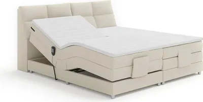 Produktbild von Kondela Elektrisches verstellbares Doppelbett Gerona New 180x200 cm - Beige