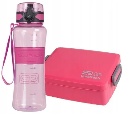 Produktbild von CoolPack Brotdose und Trinkflasche Set Rosa