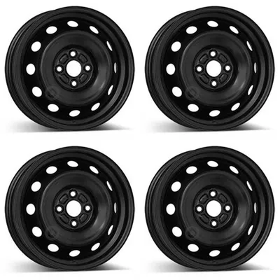 Productafbeelding van 4 stalen velgen, 5.0Jx15 inch, ET40, 4x100 boutgaten, geschikt voor Suzuki Baleno. (Set van 4)