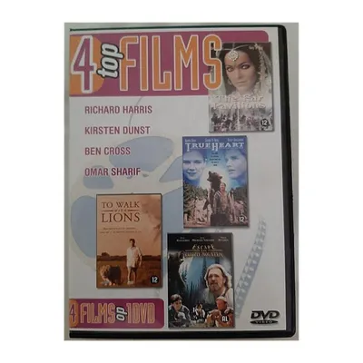 Zdjęcie produktu dla Basic Dvd 4 najlepsze filmy Spacer z lwami/Prawdziwe serce/Dalekie pawilony/Ucieczka do Grizzly Mountain