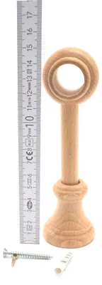 Produktbild von 1 Wandträger für Stilgarnituren Ø 20 mm Holz Natur WA 13,0 cm
