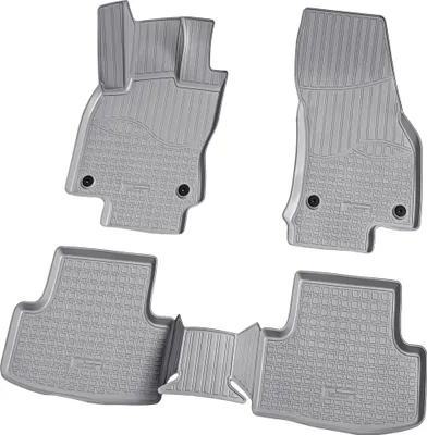Immagine prodotto di tappetini in gomma 3D per SKODA Karoq | tipo NU7 | anno dal 2017> | grigio con bordo