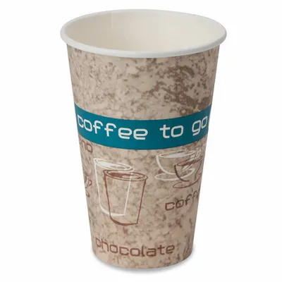 Produktbild von 200x Kaffeebecher Premium "Coffee to go" Pappe beschichtet 16oz. 400 ml