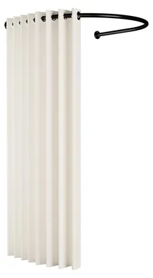 Zdjęcie produktu dla U-kształtna kabina próbna - przymierzanie ubrań / garderoba - regulowana blokada 360° - 100 x 95 cm - nośność 60 kg - przymierzalnia