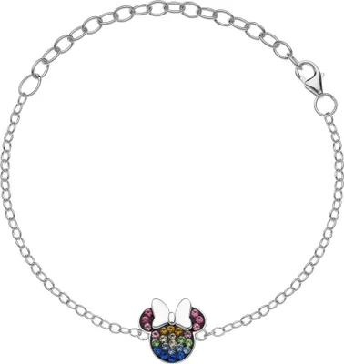 Produktbild von Disney BS00026SRML-55.CS Armband Damen Mädchen Minnie Maus Schleife Silber 17 cm