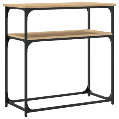 Obrázok produktu pre vidaXL Konzolový stolík Sonoma dub 75x35,5x75 cm odvodený výrobok z dreva