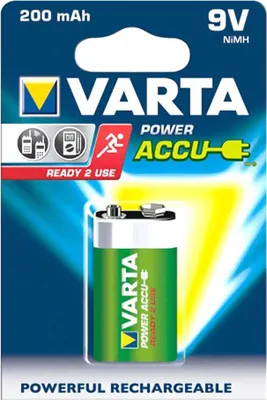 Produktbild von VARTA NiMH Akku "RECHARGE ACCU Power" E-Block (6F22)