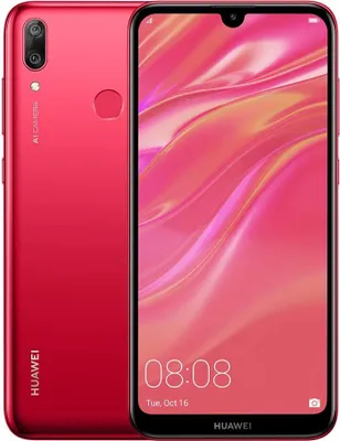 Produktbild von Huawei Y7 2019, 15,9 cm (6.26"), 3 GB, 32 GB, 13 MP, Android 8.1, Rot