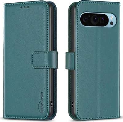 Produktbild von Google Pixel 9 / Pixel 9 Pro Hülle - BINFEN Klapphülle - Grün