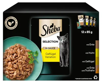 Productafbeelding van SHEBA Selection in saus, variant met gevogelte