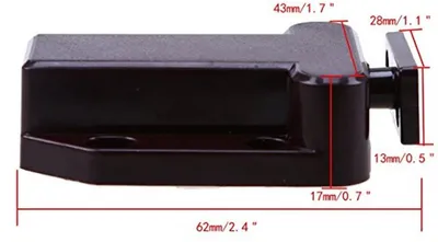6X Push-to-Open Touch Release Catch für Schränke - Langlebiges ABS-Material, nicht-magnetischer Riegel für Küche