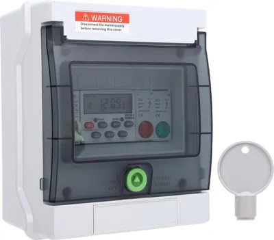 Produktbild von Wasserdichter Verteilerkasten für den Außenbereich, 32 A, elektrischer Zeitsteuerungsschalter, programmierbarer digitaler Timer für Straßenlaternenpum