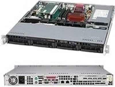 Obrázok produktu pre Supermicro CSE-813MFTQC-350CB, Skriňa, Server, Čierna, ATX, micro ATX, 1U, 350 W