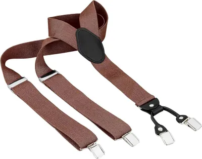 Productafbeelding van Bretels Heren Breed 3,5 cm Y-vorm Verstelbaar met 4 Sterke Clips