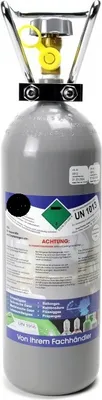 Produktbild von CO2 Flasche inkl. 2 KG Getränke Kohlensäure Kohlendioxid nach Lebensmittelqualität E290             NEU
