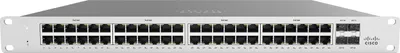 Produktbild von Cisco Meraki MS125-48, Managed, L2, Gigabit Ethernet (10/100/1000), Power over Ethernet (PoE), Rack-Einbau, 1U