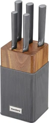 Image de Klausberg Ensemble de couteaux dans un bloc en acacia 63933