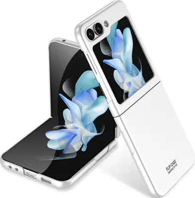 Produktbild von Hülle für Samsung Galaxy Z Flip 5 Schlank Hart PC Matt Finish Schutzhülle Silber