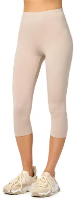 Image de Merry Style Leggings 3/4 pour femmes en viscose MS10-144 (Beige, XS)