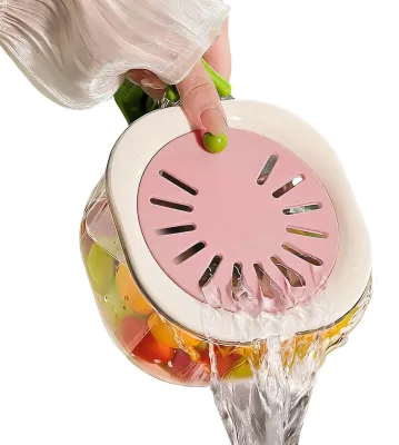 Immagine prodotto di Cesto per la frutta e la verdura 2-in-1 con maniglia pieghevole