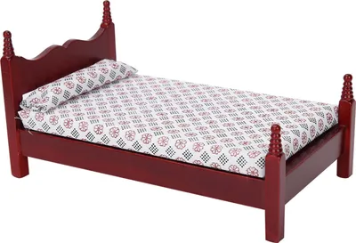 Obrázek produktu pro Mini domeček pro panenky Jednolůžko,Domeček pro panenky Zobrazit jednolůžko,Domeček pro panenky Dřevěné jednolůžko,Dřevěný domeček pro panenky Jednolůžko,Mini jednolůžko pro panenky
